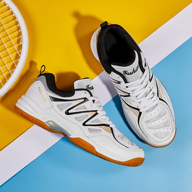 Badminton Shoes Mesh Wear-Resistant Men's Sports Shoes Casual Non-Slip Training Table Tennis Shoes Cross-Border Large Size Sports Shoes