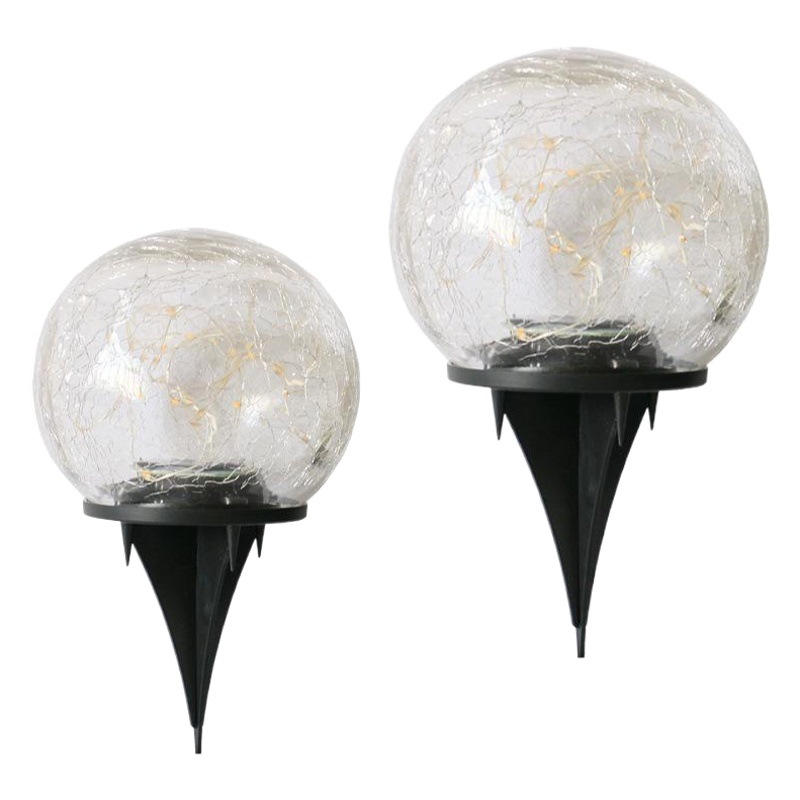 Solar Rift Ball Lamp Courtyard Buried Ice Hockey Ball Lamp Waterproof Garden Ornaments Floor Lamp Ball Courtyard Decoration Ornaments
