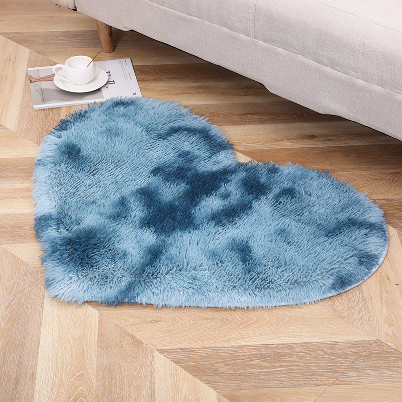 Picture of Modern Simple Silk Fool Love Carpet Bedroom PVpile Carpet Living Room Balcony Plush Mat Cross-border Supply