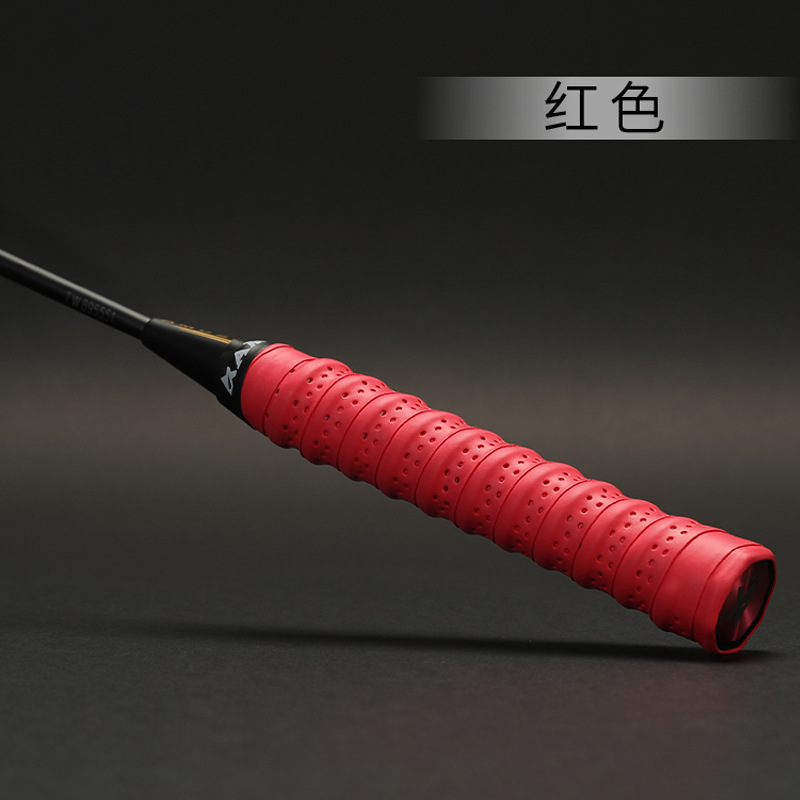Picture of Crepe Hand Glue Thickeneded Non-Slip Badminton Sweat-Absorbent Tape Coated Perforated Tennis Racket Handle Leather Fishing Rod Wrapping Tape