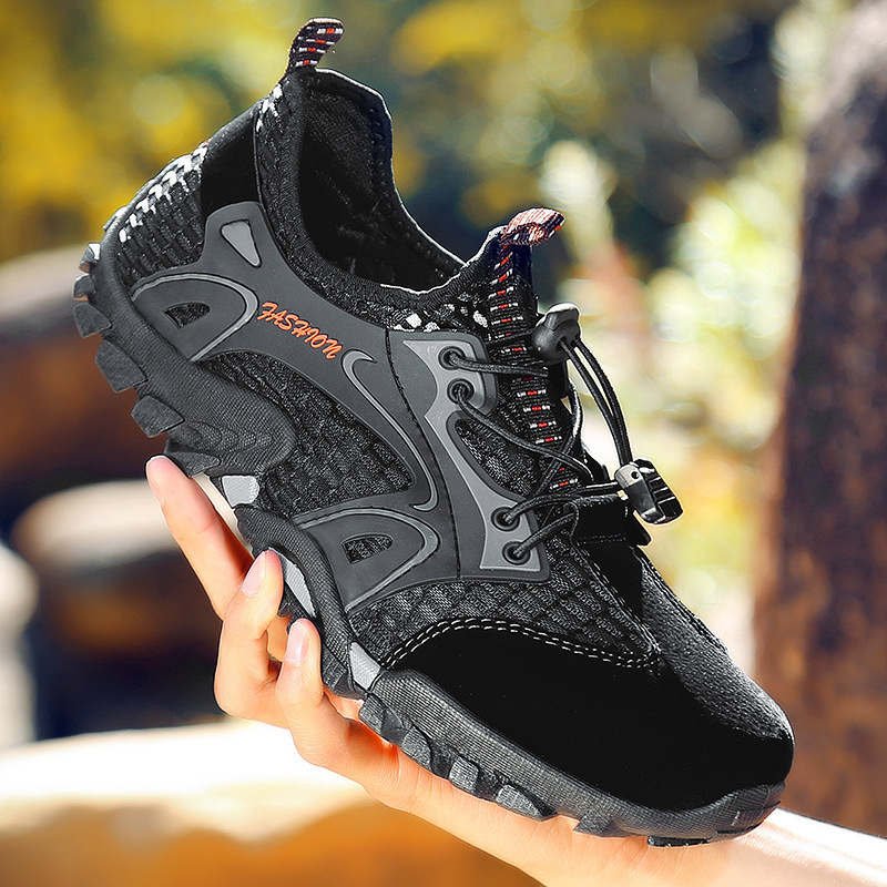 2025 Summer New Outdoor Shoes Hiking Shoes Men's Mesh Men's Shoes Non-slip Quick-drying Hiking Shoes Wading Shoes