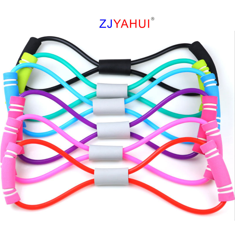 8-character stretch rope eight-character chest expansion and chest shaping device yoga rubber band milk tension device with elastic rope spot wholesale