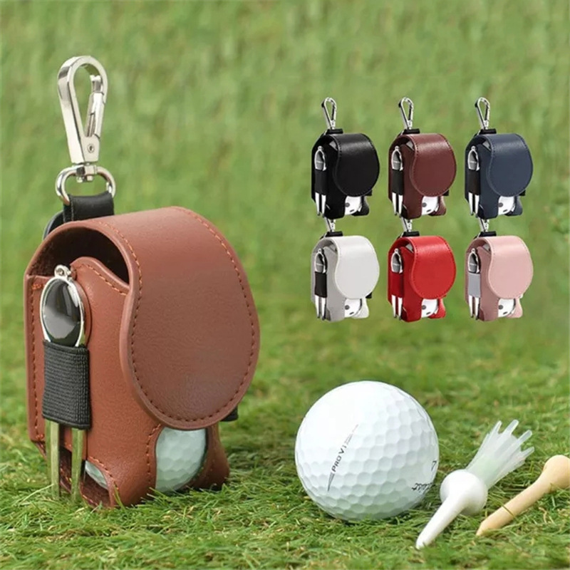 Outdoor golf Small Ball Bag Hanging Waist golf Practice Ball Bag Mini golf Storage Ball Cover Waist Bag