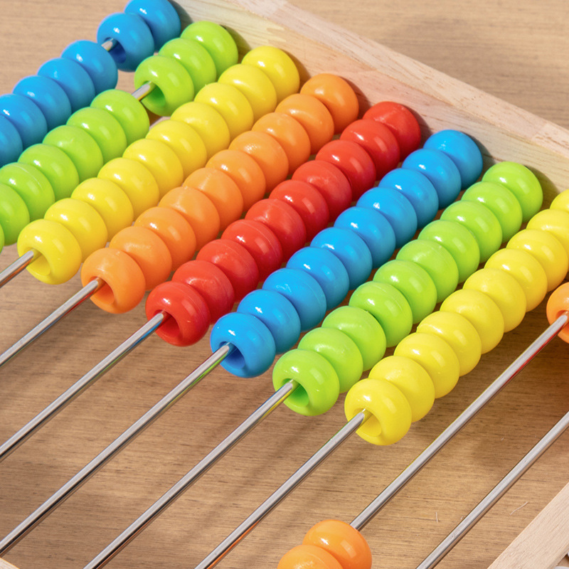 Picture of Children's Mathematics Arithmetic Teaching Aids Educational Toys 4-6 Counting Sticks Addition and Subtraction Calculation Frame Abacus Counter