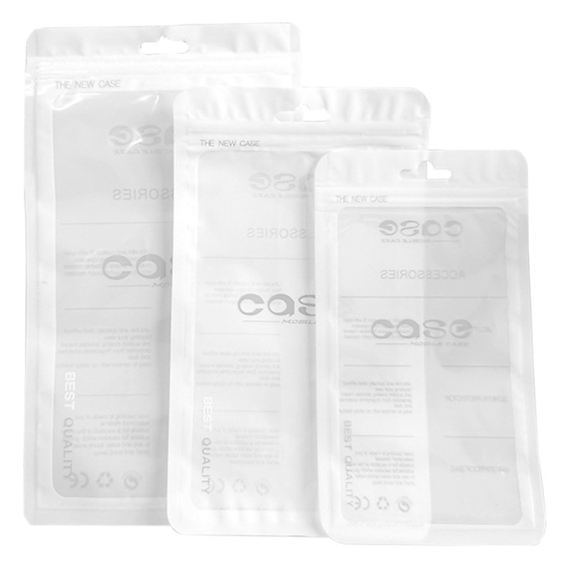 Mobile phone shell packaging bag wholesale black and white two-color 5.5-inch mobile phone shell packaging bag Apple mobile phone shell bag