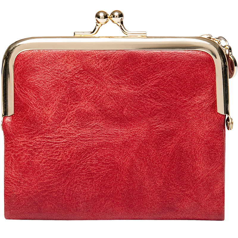 Picture of Phase Printed Leather Short Wallet for Women 2024 New Clip Coin Purse Retro Multi-Functional Foldableing Wallet Card Bag for Women