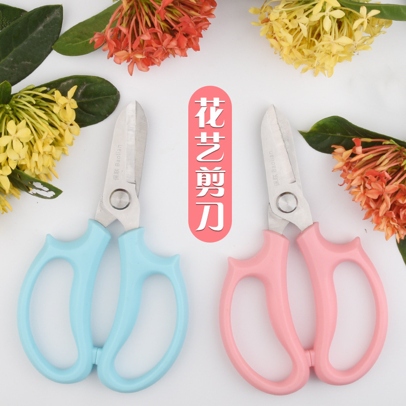 Floral Gardening Scissors, Household Wide-Head Flower Scissors, Flower Arrangement Scissors, Flower Branch Scissors, Branch Pruning Tools