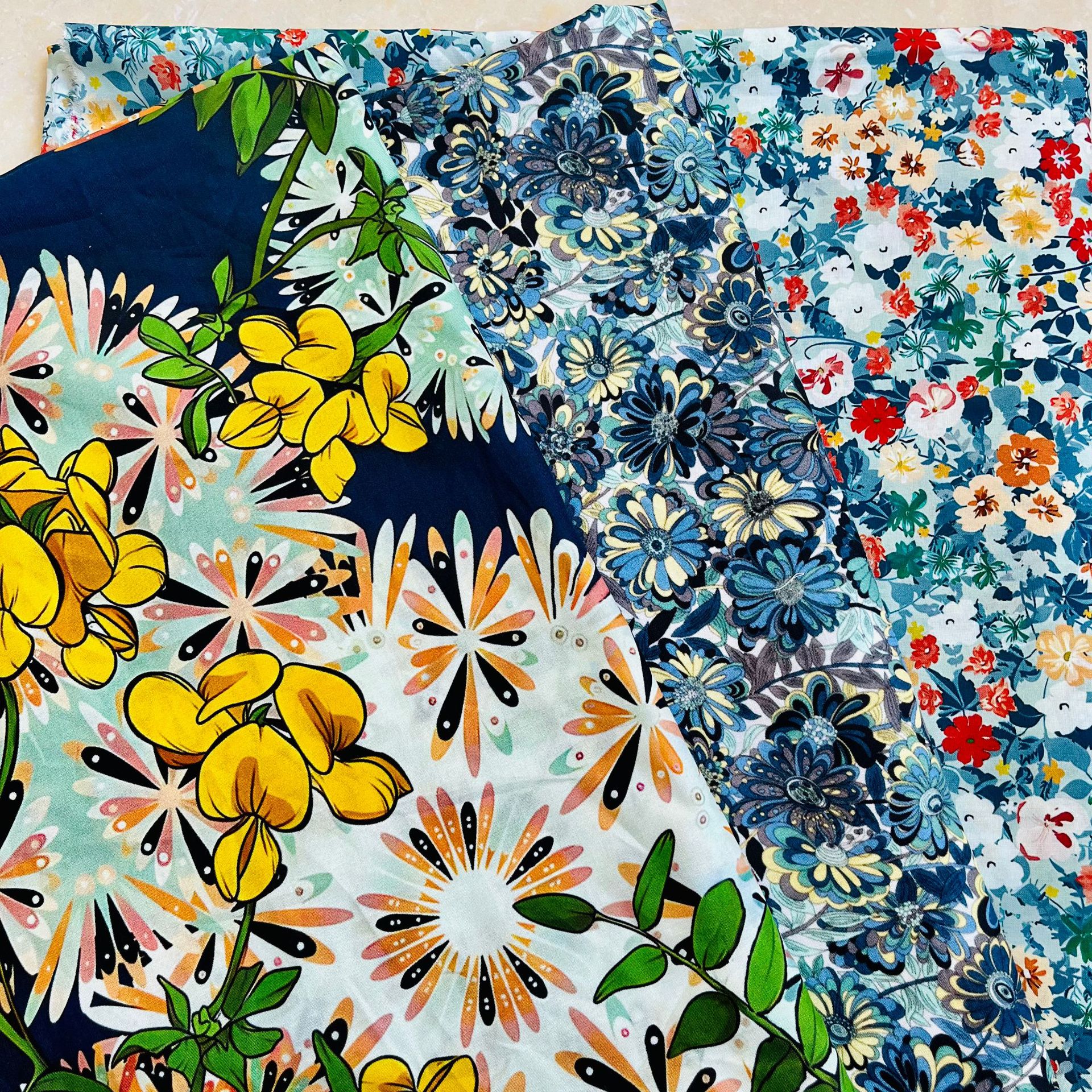 British pattern 60 long staple cotton 1.5 meters wide one meter price cheongsam dress overalls apron fabric