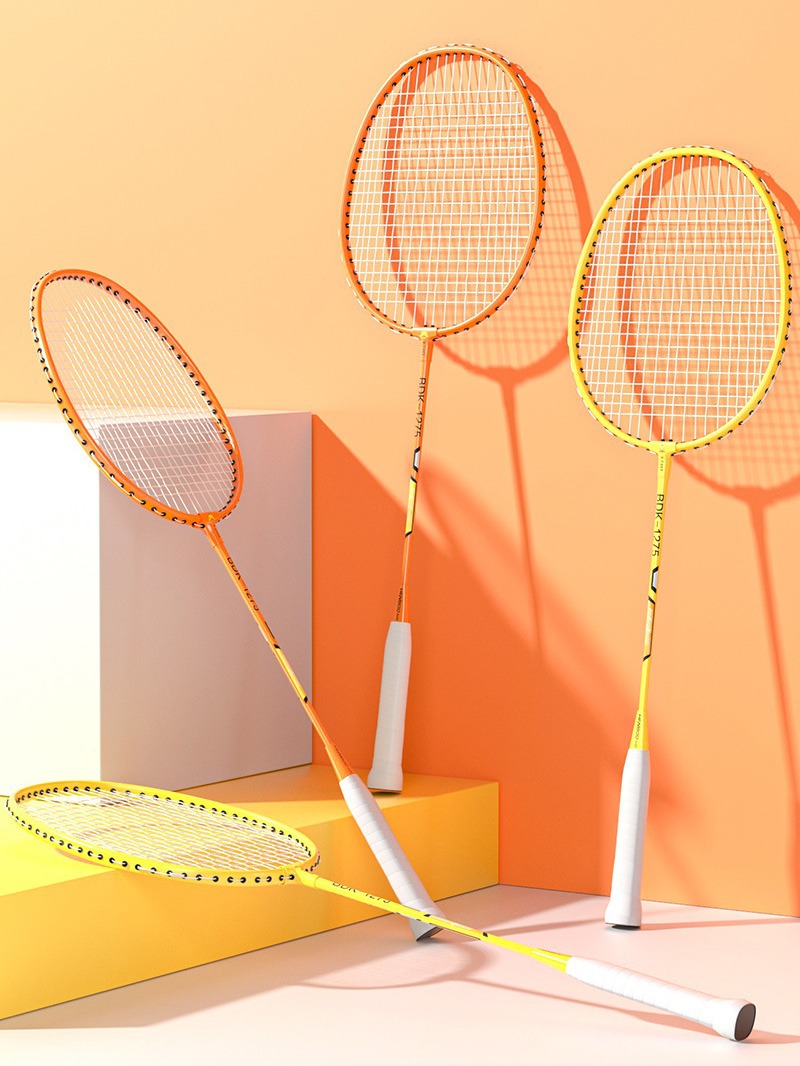 Picture of Hengbo Duck Badminton Racket Ultra Light Alloy Adult Offensive Professional Durable Double Racket Children's suit