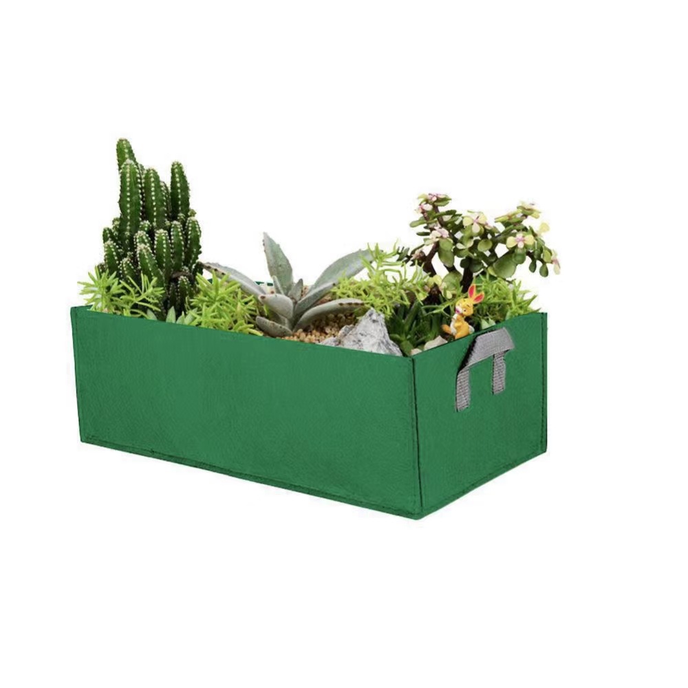 Felt germination plate planting bag rectangular family balcony non-woven planting bag vegetable strawberry plant seedling bag