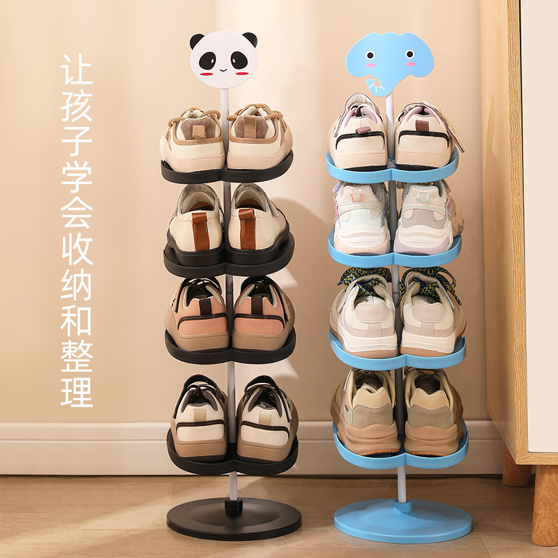 Picture of Children's Shoe Rack Small Cartoon Household Door Storage Rack for Baby Shoes Japanese-style Space-saving Kids Creative