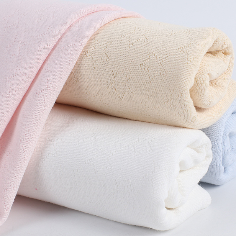 Picture of in stock Knitted Double-Layer Jacquard Unpadded Fabric Breathable Neonatal Monk Jompon Air Layer Fabric