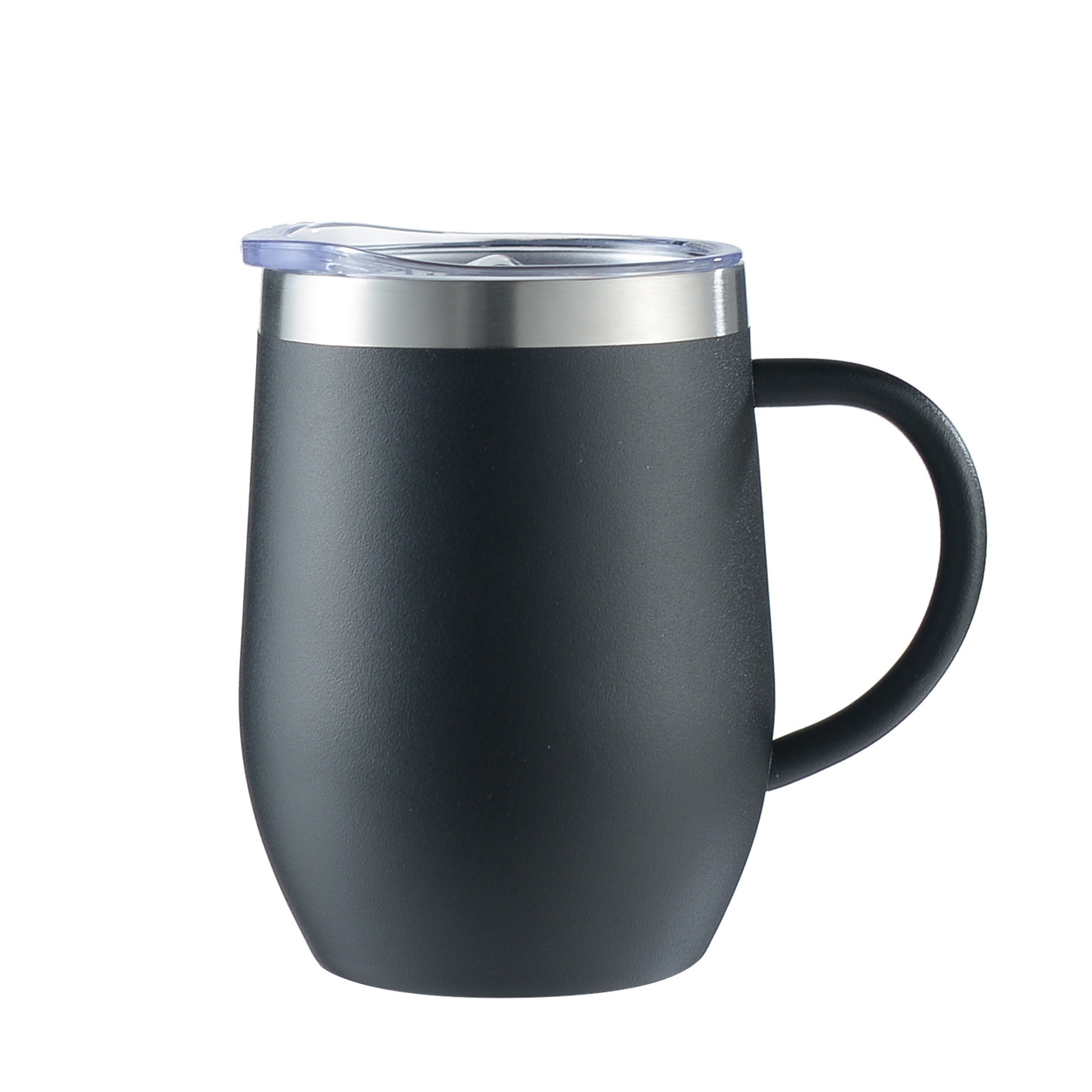 Picture of Cross-border Amazon swig eggshell cup U-shaped egg cup 304 stainless steel double layer 12oz in stock handle red wine cup