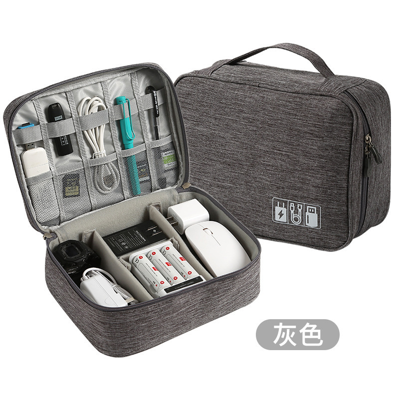 Multifunctional Digital Bag Mobile Phone Data Cable Charging Treasure Storage Bag Mobile Hard Disk U Disk Travel Portable Storage Bag