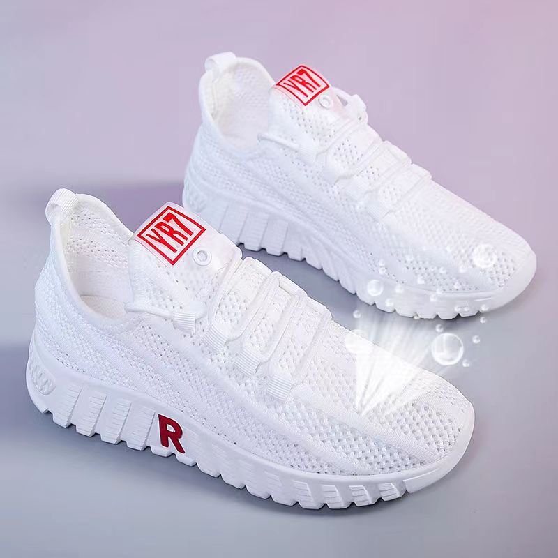 Old Beijing Cloth Shoes Women's Shoes Flat Shoes Casual Work Shoes Women's Black Soft Sole Dancing Mesh Shoes Non-slip Mum Shoes