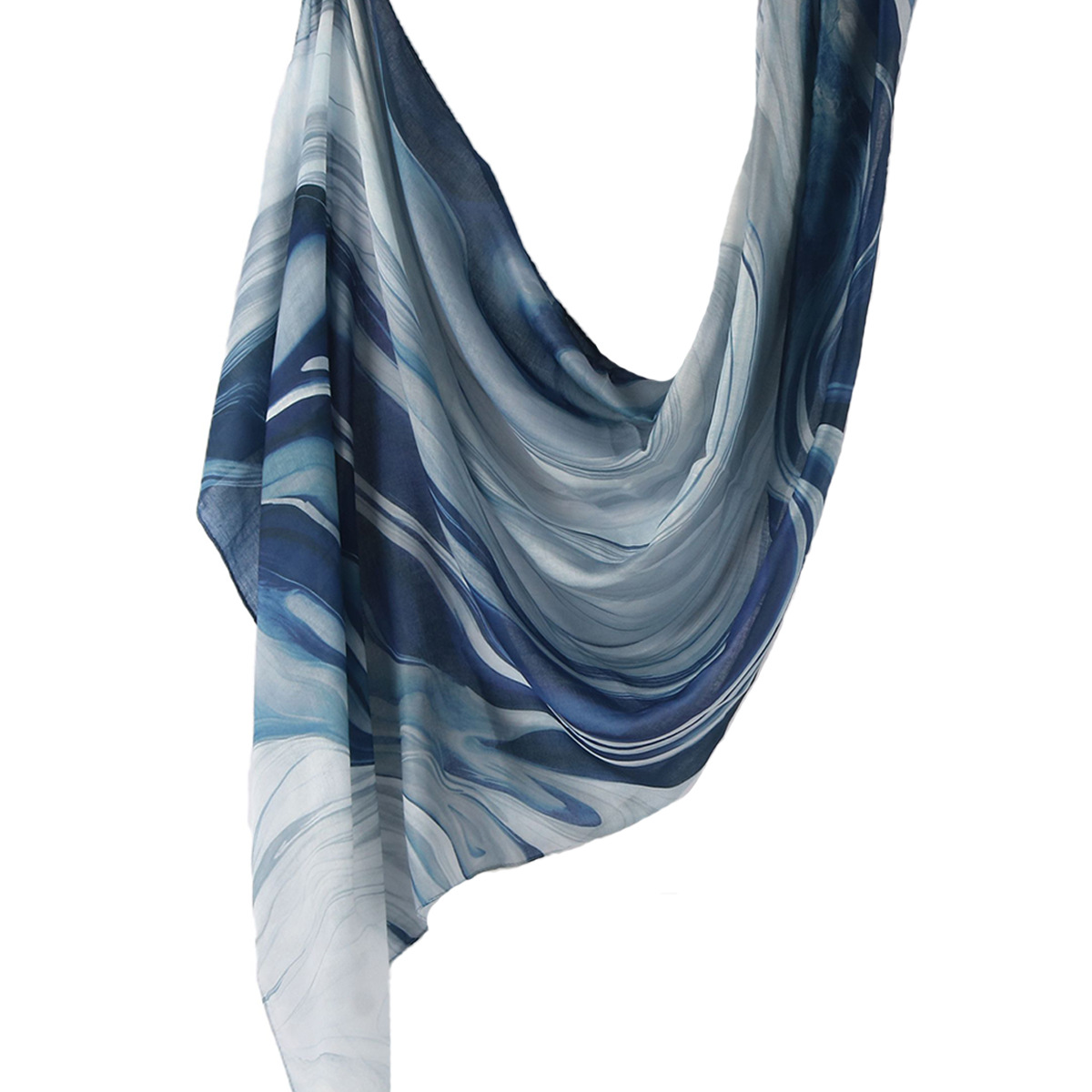 Picture of Best-Selling Watercolor Tie-Dye Cotton Scarf Arabian Satin Polyester Long Scarf Turkish Middle Eastern Scarf