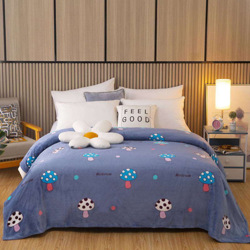 Picture of Faleirong blanket air conditioning blanket children's blanket lunch break thickened coral fleece gift blanket manufacturers wholesale support generation