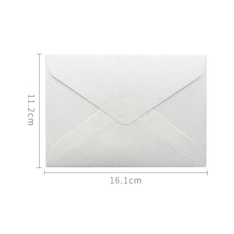 Picture of Linen Letter Paper Set, Retro Style Love Letter Invitation, High-End Business Invitation Postcard, Fire Paint Envelope Bag