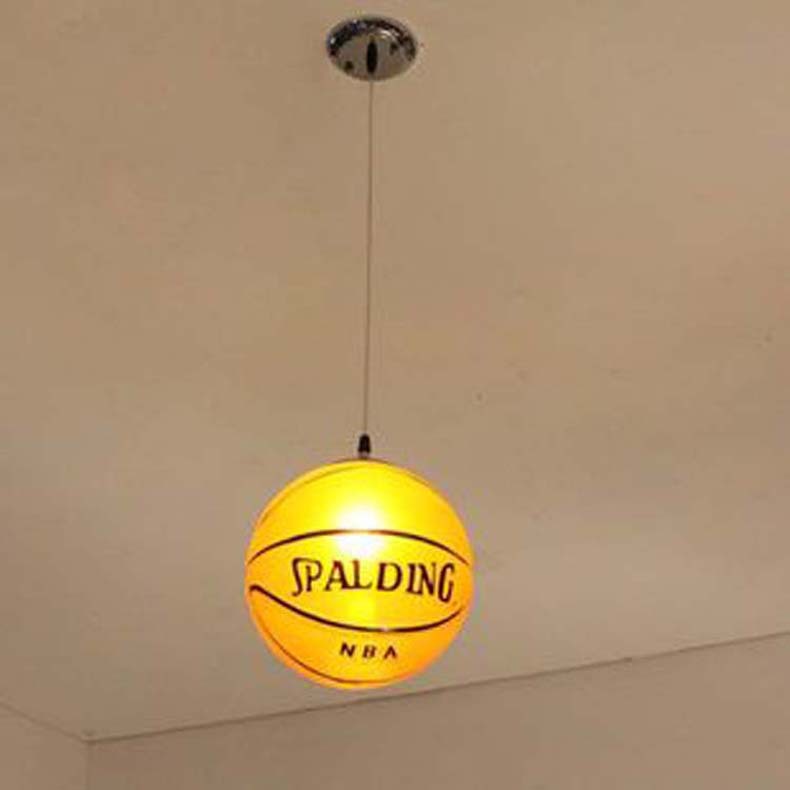 Picture of Amazon Explosions Football Basketball Glass Chandelier Theme Bar Restaurant Children's Room Decorative Lights Away Ceiling Lights
