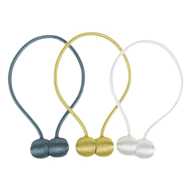 Curtain Earphones Magnetic Buckle Door Curtain Punch-Free Polyester Wire Headset Home Office Curtain Buckle Wholesale Magnetic Buckle