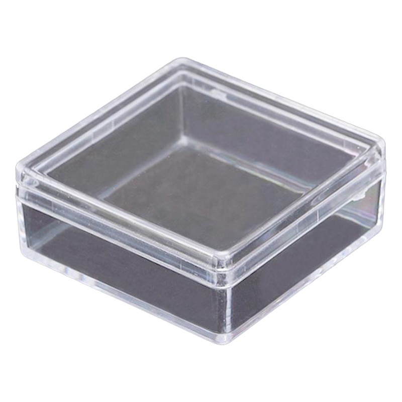 Small Plastic Box Square PS Box High Transparent Storage Box Small Cosmetic Box Storage Thickened Packaging Box H500