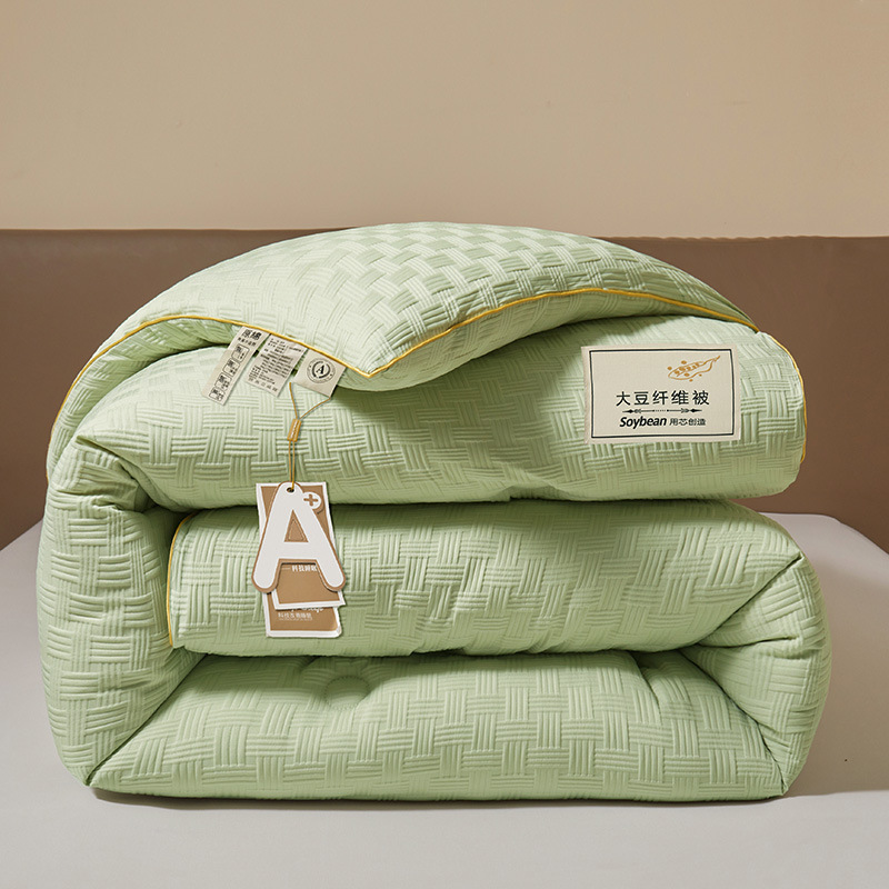Picture of Soybean fiber quilt core spring and autumn quilt winter quilt thickened warm winter cotton bedding four seasons universal single dormitory