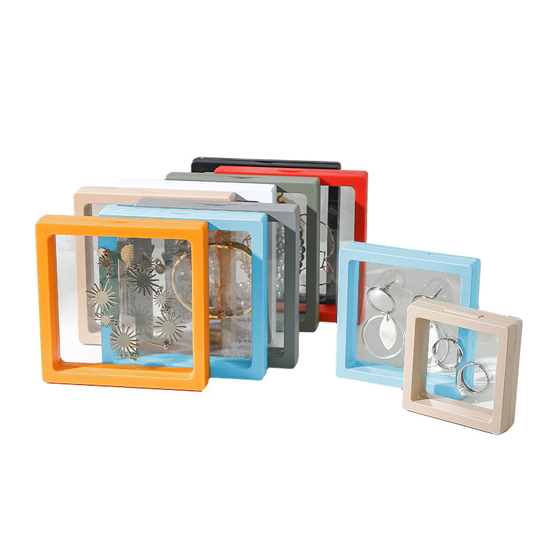 Picture of Pe Film Colorful Suspension Box Small Commodity Gift Box Jewelry Display Box Jewelry Ring Bracelet Box Jewelry Box