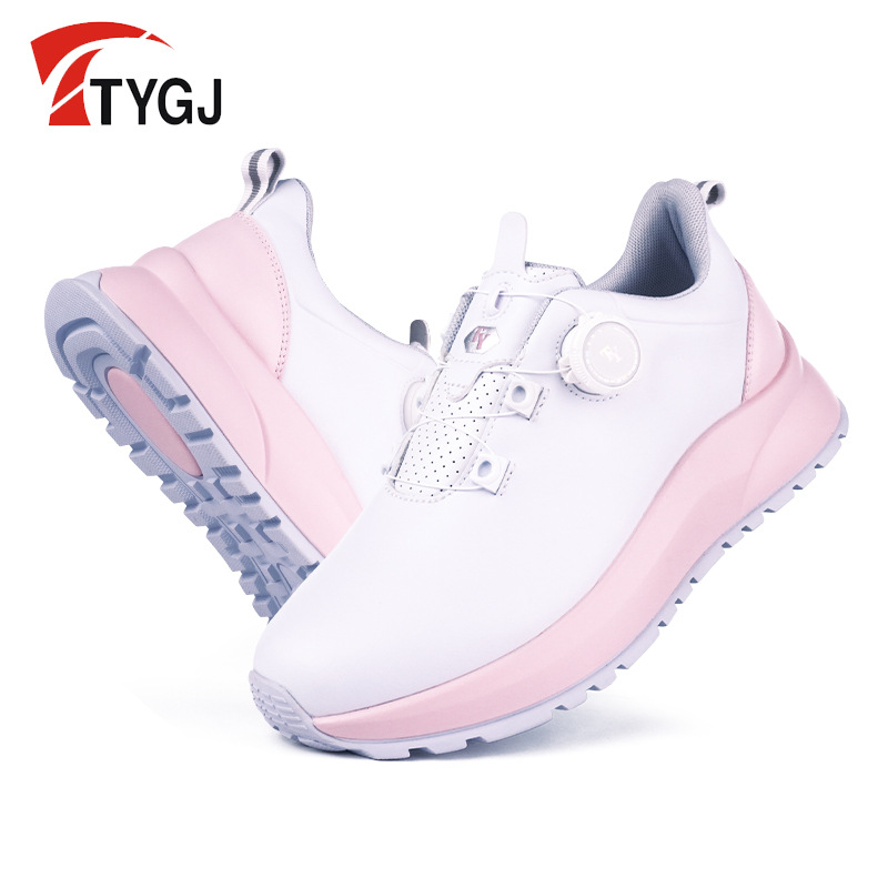TTYGJ Golf Shoes Women's Shoes Waterproof Sports Shoes Non-slip Lightweight Knob Comfortable Shock-cushioning Nail-free Shoes