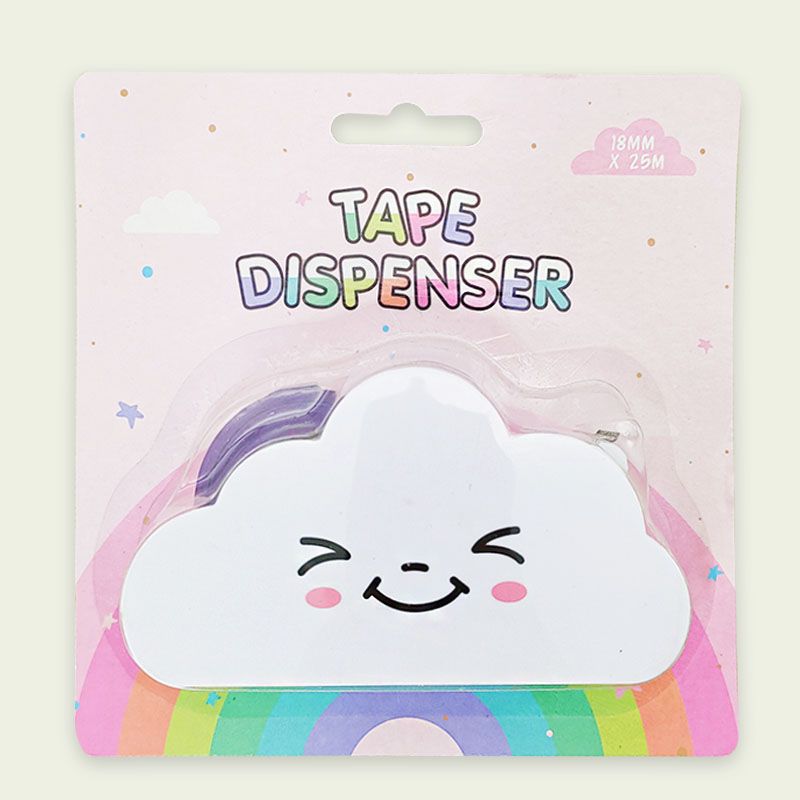 Picture of Rainbow tape cloud cutter student journal tape cutting machine creative student stationery office tape Holder