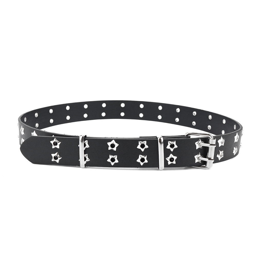 Picture of Cross-border punk belt women's decorative all-match y2k niche design pink chain jeans with eye belt