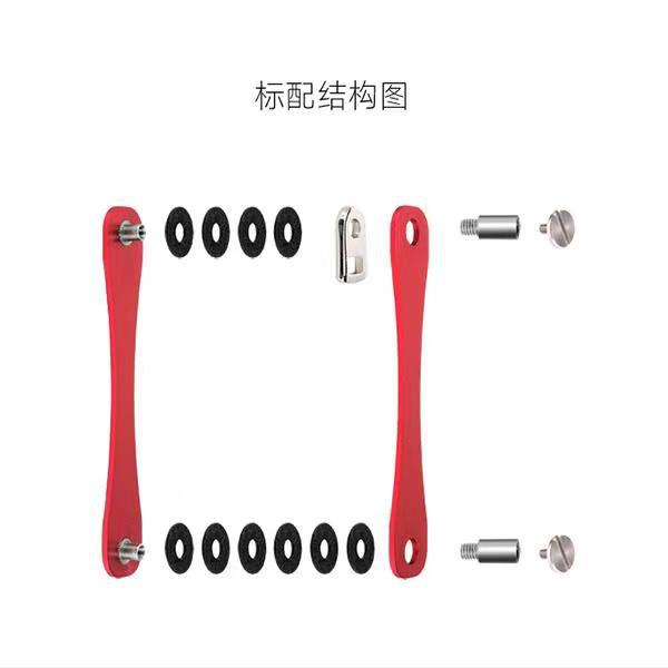 Picture of Aluminum Alloy key holder outdoor pendant metal key organizer multi-function key chain creative household key bag