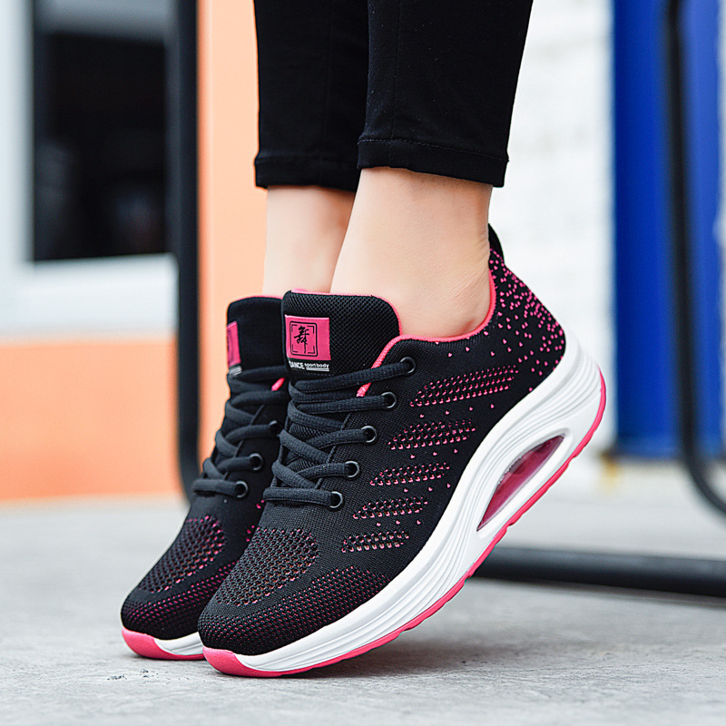 Picture of Summer Hollow dance shoes square dance women's shoes travel shoes soft bottom ghost dance flying woven shoes walking sports dancing shoes