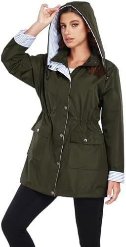 Picture of Cross-border selling Amazon foreign trade Europe and the United States wind outdoor sports assault clothing hooded rainproof long trench coat coat