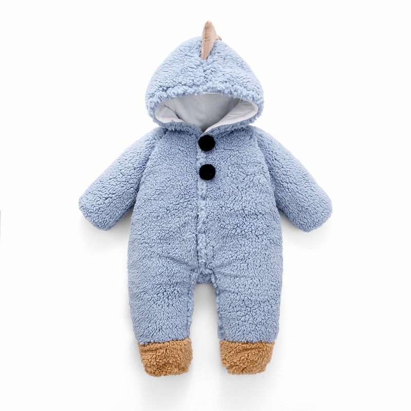 Picture of Baby's jumpsuit short-sleeved autumn and winter clothes winter thickened baby's climbing suit for boys and girls