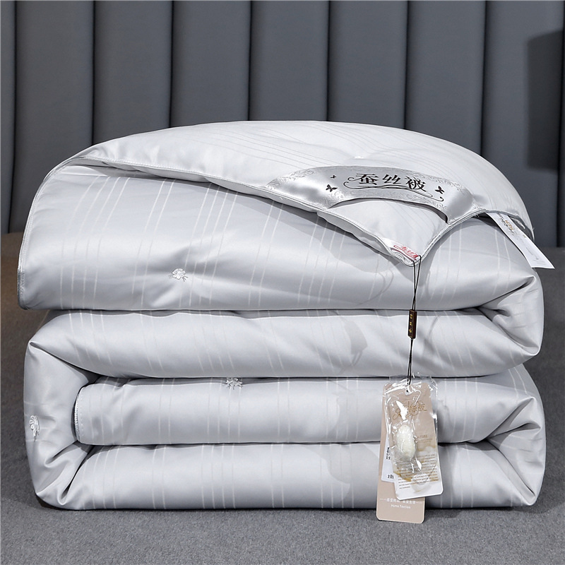 Picture of 60S Cotton Double Palace Cocoon Feather Silk Quilt Summer Cool Quilt Pure Cotton Thickeneded Warm Spring & Fall Quilt Air-Conditioned Quilt Mother Quilt Winter Quilt
