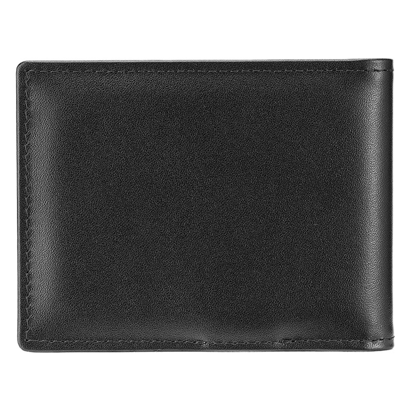 European and American Genuine Leather Wallet Men's Coloring Top Layer Cowhide RFID Anti-theft Wallet Business Cross-border Plain Gold Clip