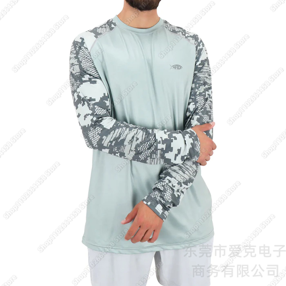 Cross-border AFTCO fishing clothes outdoor Luya fishing sportswear summer sun protection long-sleeved T-shirt quick-drying breathable top