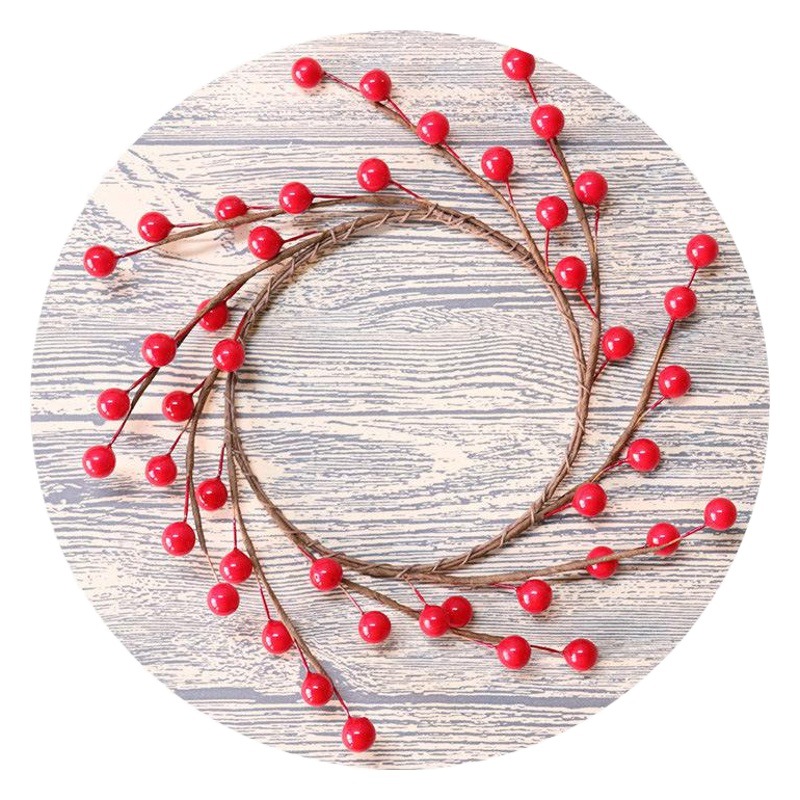 Christmas red bean shirt Garland simulation small Berry bouquet wedding DIY bridal travel Star ear handmade decorative material