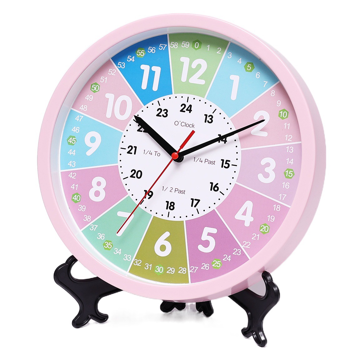 Wall clock home children's bedroom silent clock 10 inch early education educational learning toys quartz early education clock wholesale