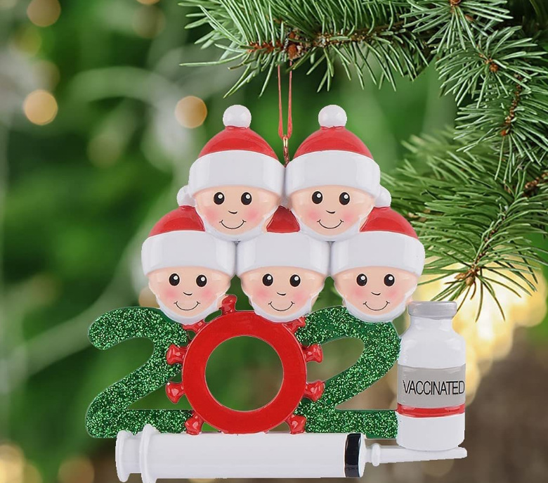 Picture of Christmas Reindeer Family Cute Home Pendant Christmas Elk Family Christmas Holiday Name Pendant