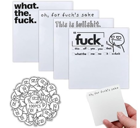 Funny Sticky Notes Cross-border New Product Interesting Sticky Notes Fashionable Creative Gift in Stock