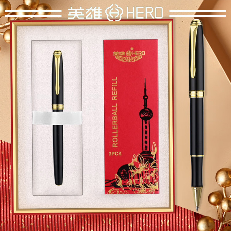 Hero 850 black and red pearl signature pen gift box suit business office Teacher's Day gift gift gift