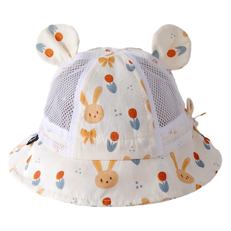 Baby Hat Spring and Autumn Baby Girl Sunscreen Hat Children Basin Hat Newborn Sunshade Fisherman Hat Spring and Summer Sun Hat