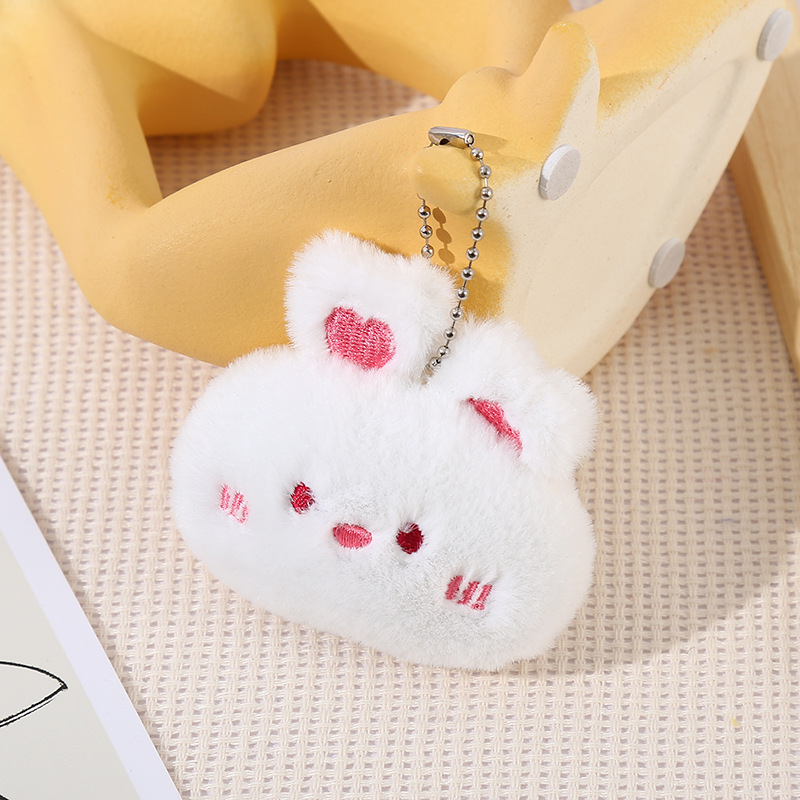 Picture of Cartoon Plush Brooch Cute Bear Doll Frog Cat Rabbit Bag Hanging Ornaments diy Clothing Accessories