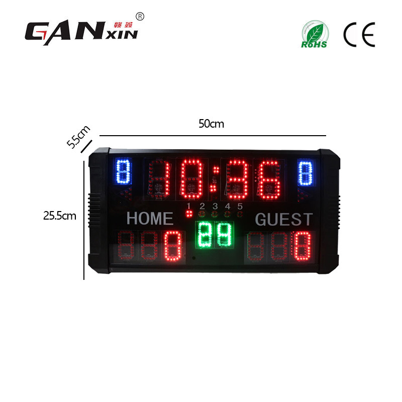 Picture of 14-Bit Basketball Indoor Scoreboard Remote Control 14/24 Seconds Countdown Timer Offensive Time Display Scoreboard Display