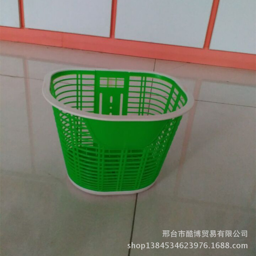 New children's bicycle basket environmentally friendly plastic basket 12/14/16/18 universal basket stroller accessories