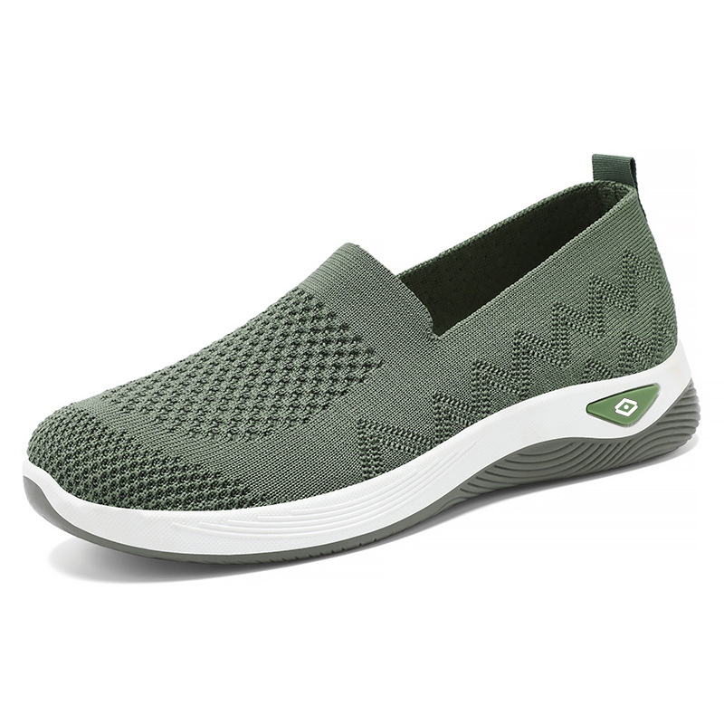 Picture of Women's Shoes Cross-border New Flying Woven Breathable Casual Shoes Slip-on Mother Shoes Old Beijing Cloth Shoes Flat All-match Single-layer Shoes