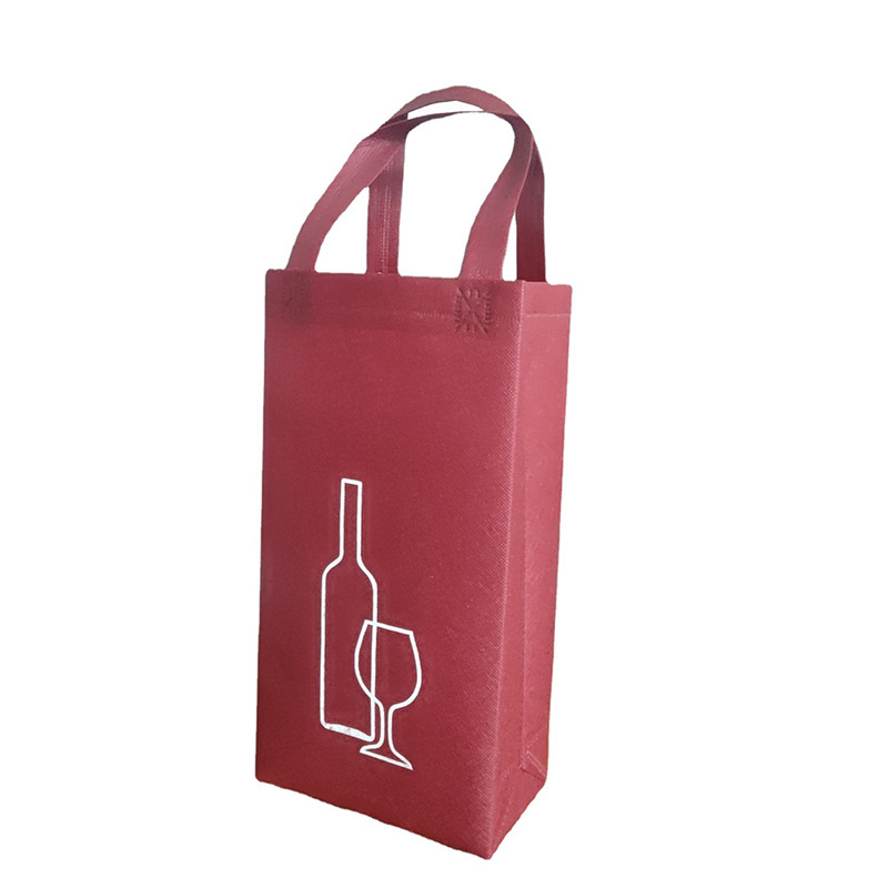 Picture of Factory supply red wine non-woven bag red wine wine tote bag cloth bag in stock bag wholesale