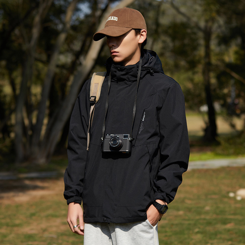 Picture of Outdoor assault clothing three-in-one women's windproof water-splashing lovers single-layer thin mountaineering jacket men's wholesale
