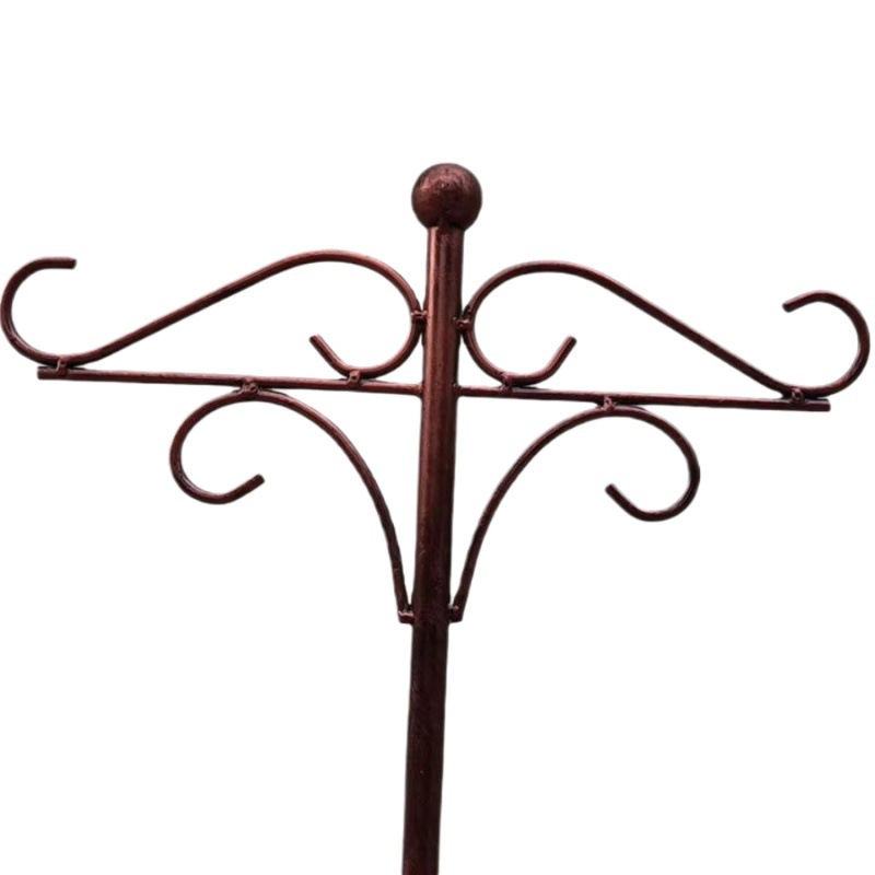 Cross-border new iron metal crafts iron products outdoor courtyard decoration Shepherd Hook wedding supplies hanging